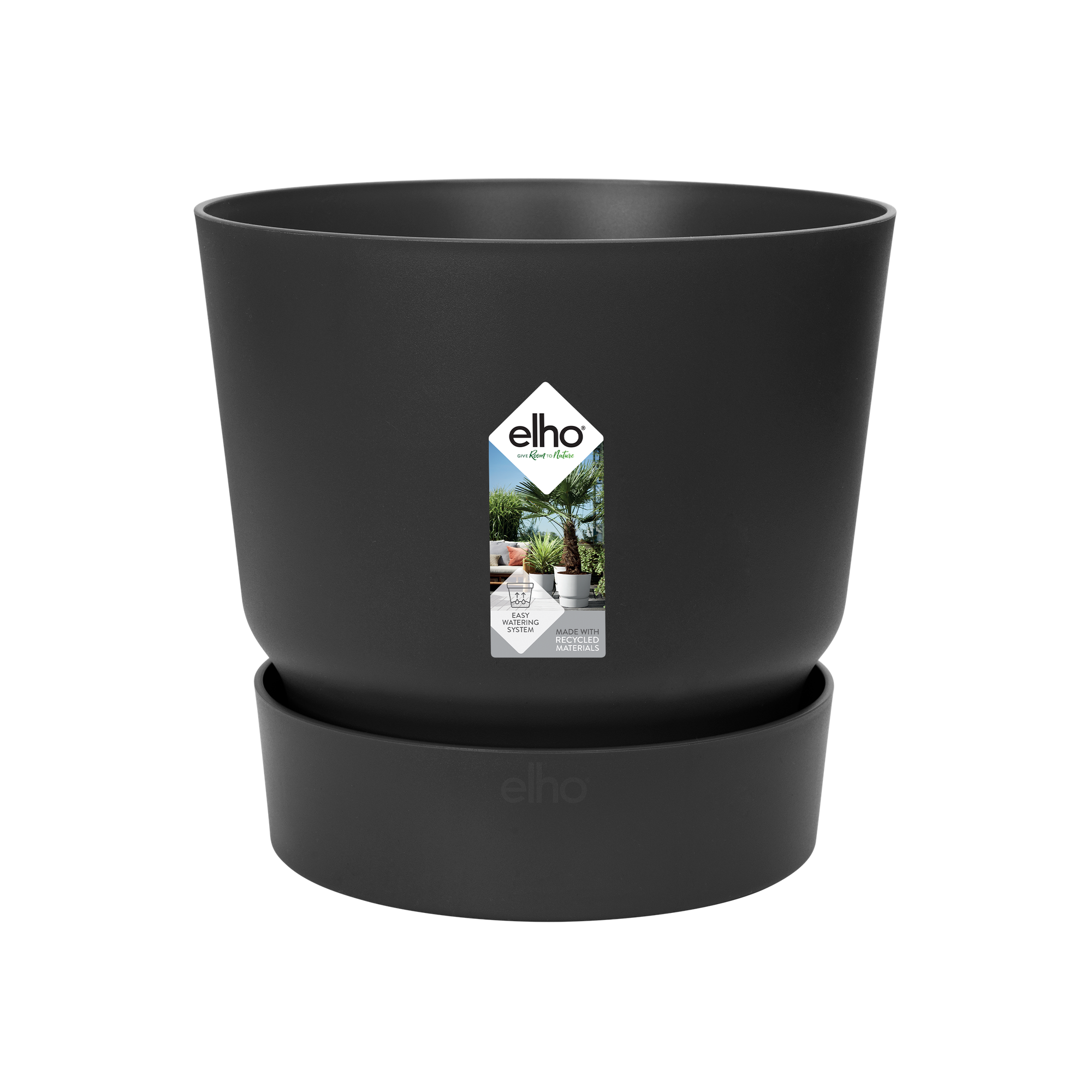 Overflow Pot – Black - D14